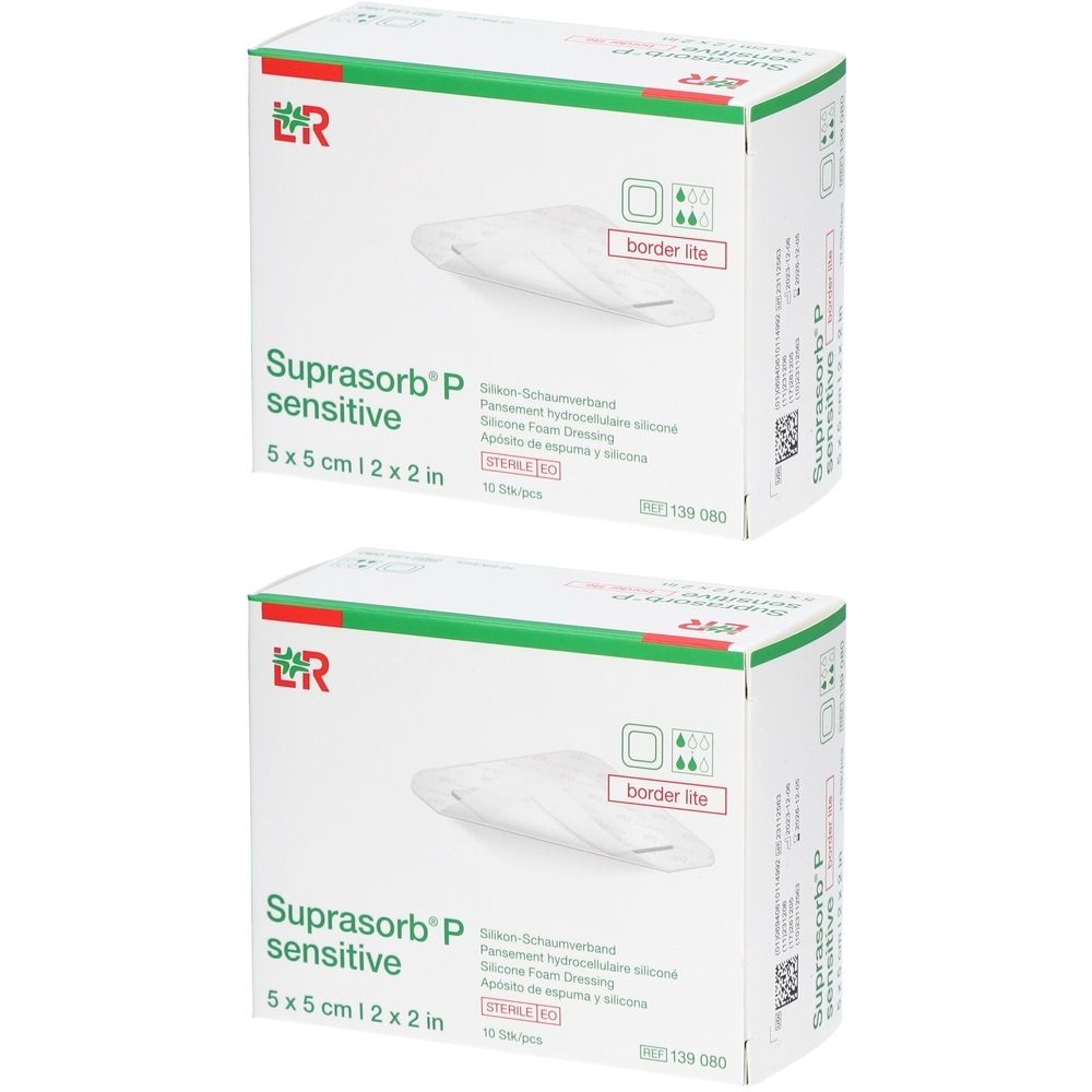 Suprasorb P sensitive Pansement Mousse Silikon 5x5 cm