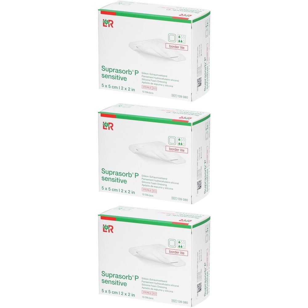 Suprasorb P sensitive Pansement Mousse Silikon 5x5 cm