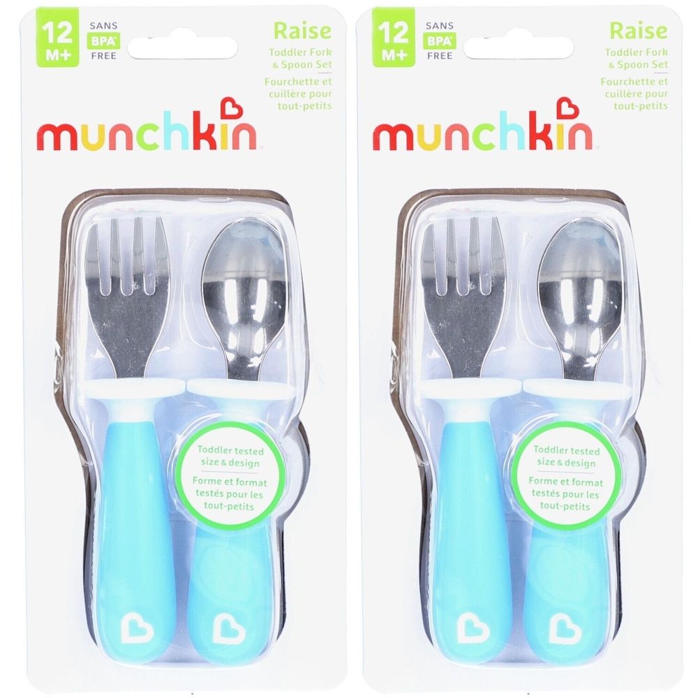 Munchkin Raise Gabel und Löffel für Kleinkinder