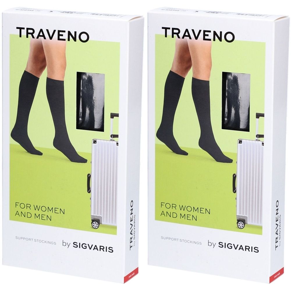 Sigvaris Traveno Reisesocken A-D Größe 4 42-43 Anthrazit