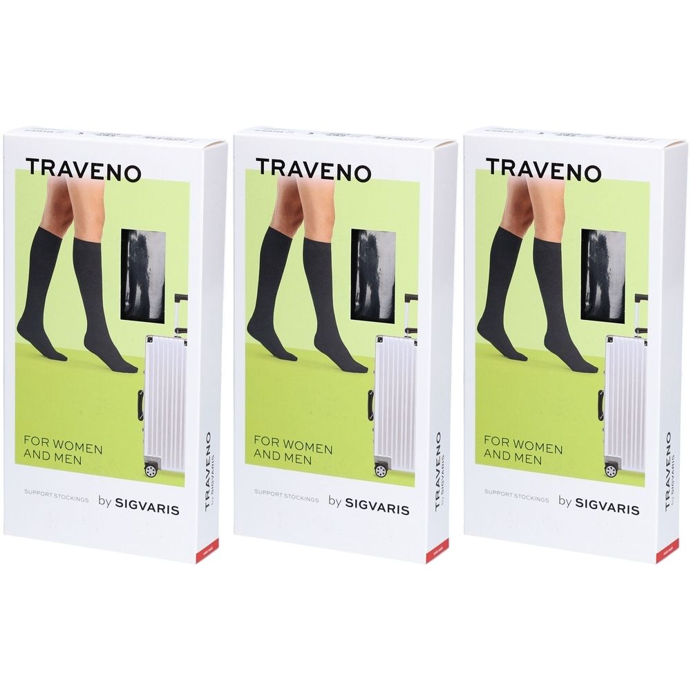 Sigvaris Traveno Reisesocken A-D Größe 4 42-43 Anthrazit