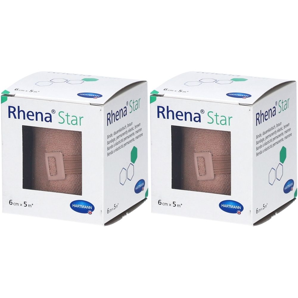 Hartmann Rhena® Star dauerelastische Binden 6 cm x 5 m braun