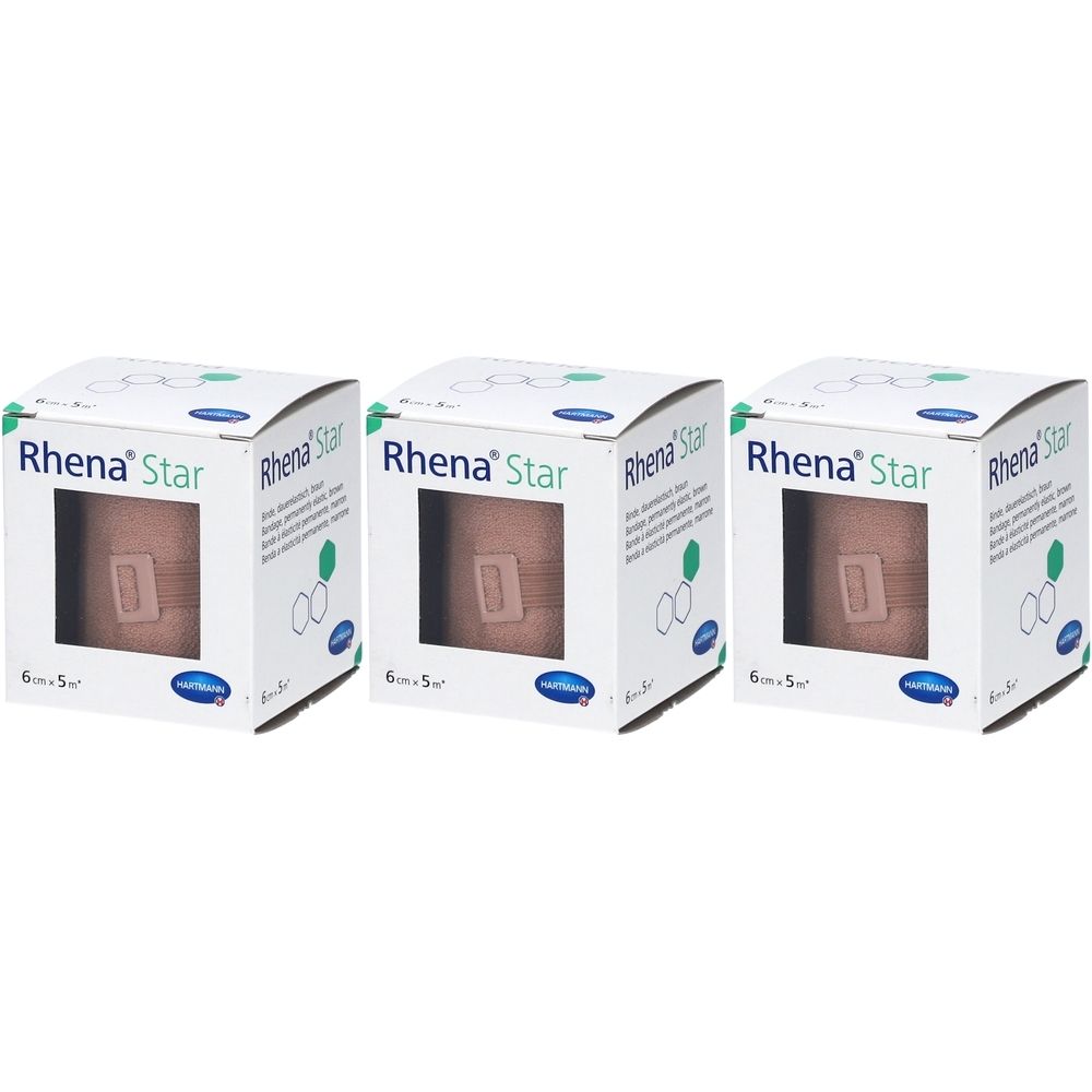 Hartmann Rhena® Star dauerelastische Binden 6 cm x 5 m braun