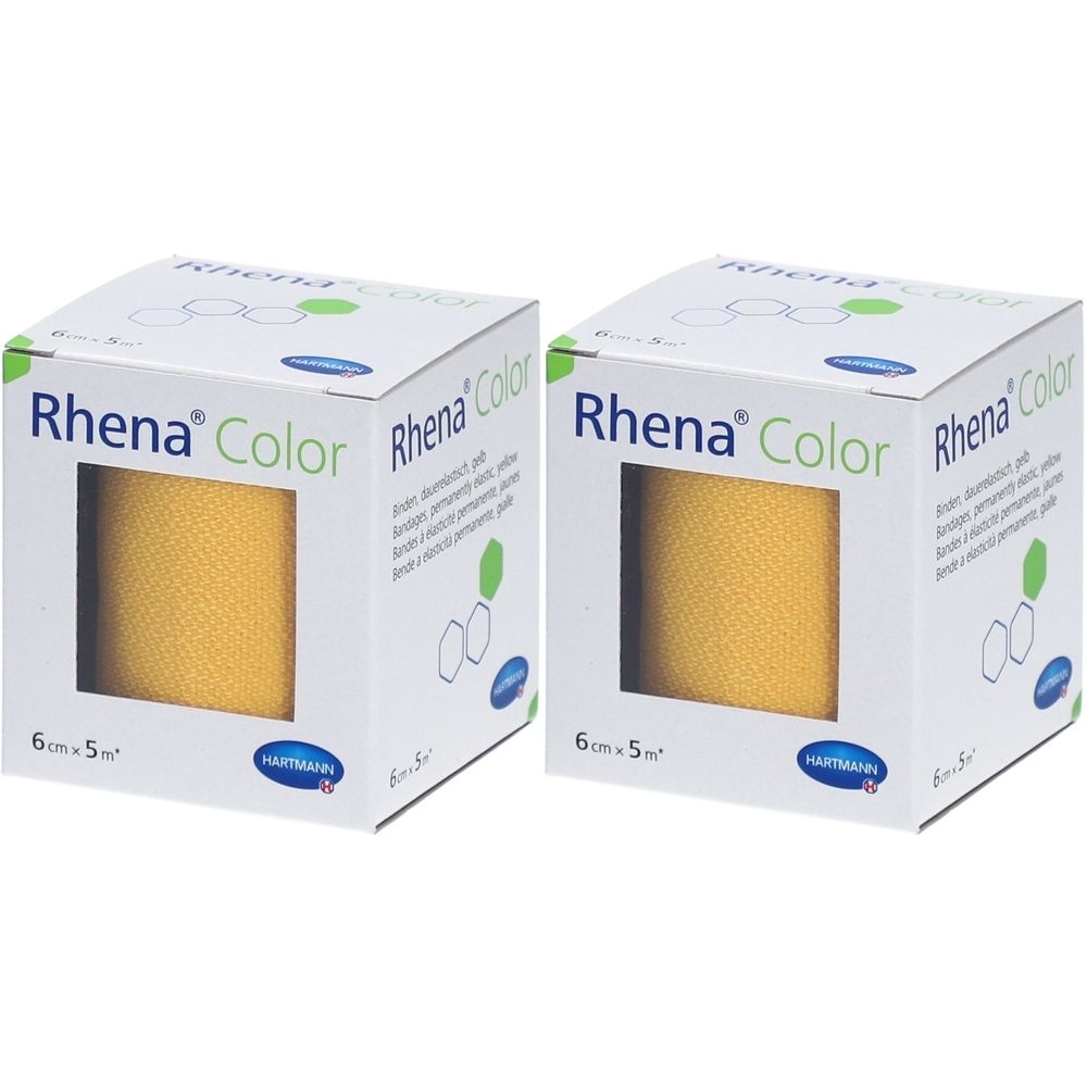 Hartmann Rhena® Color Mittelstreckbinden 6 cm x 5 m Gelb