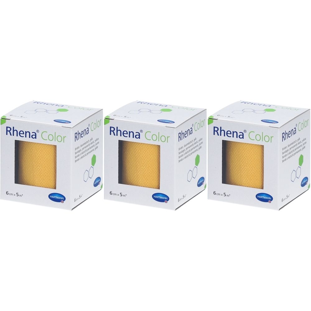 Hartmann Rhena® Color Mittelstreckbinden 6 cm x 5 m Gelb