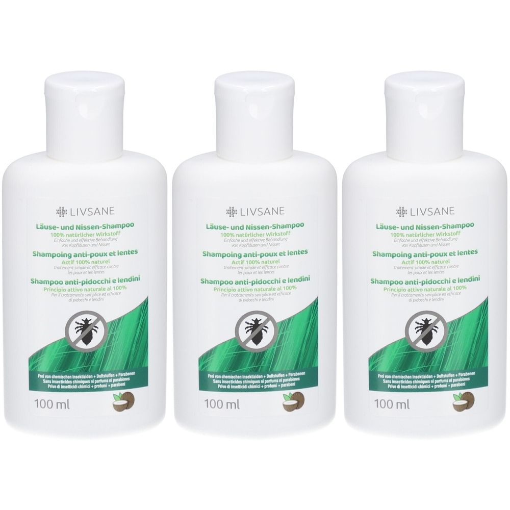 Livsane Shampoo gegen Läuse und Nissen Aktiv 100% natürlich