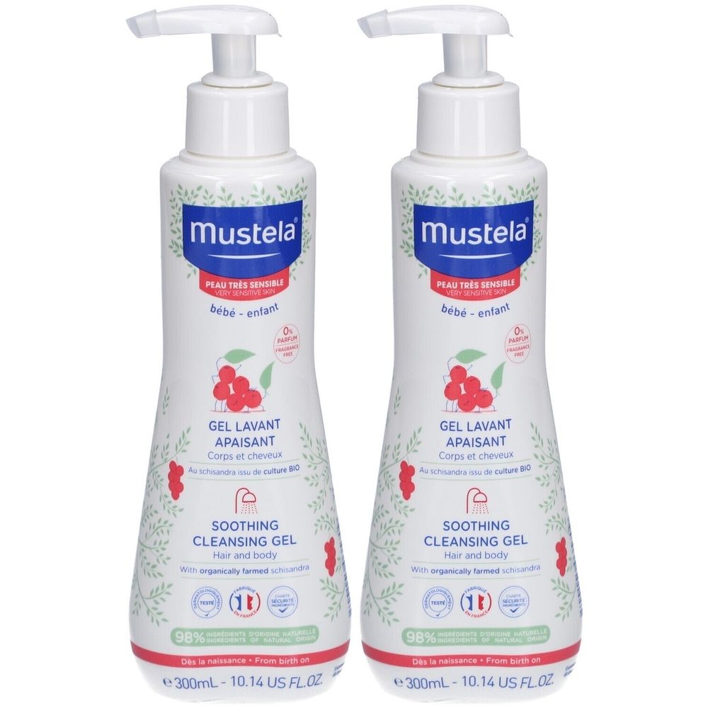 Mustela® Beruhigendes Waschgel für Körper und Haare