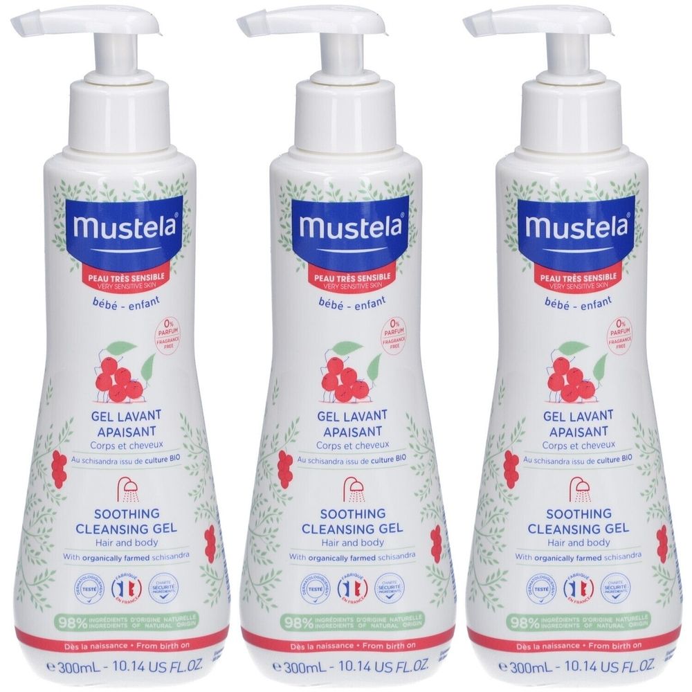 Mustela® Beruhigendes Waschgel für Körper und Haare
