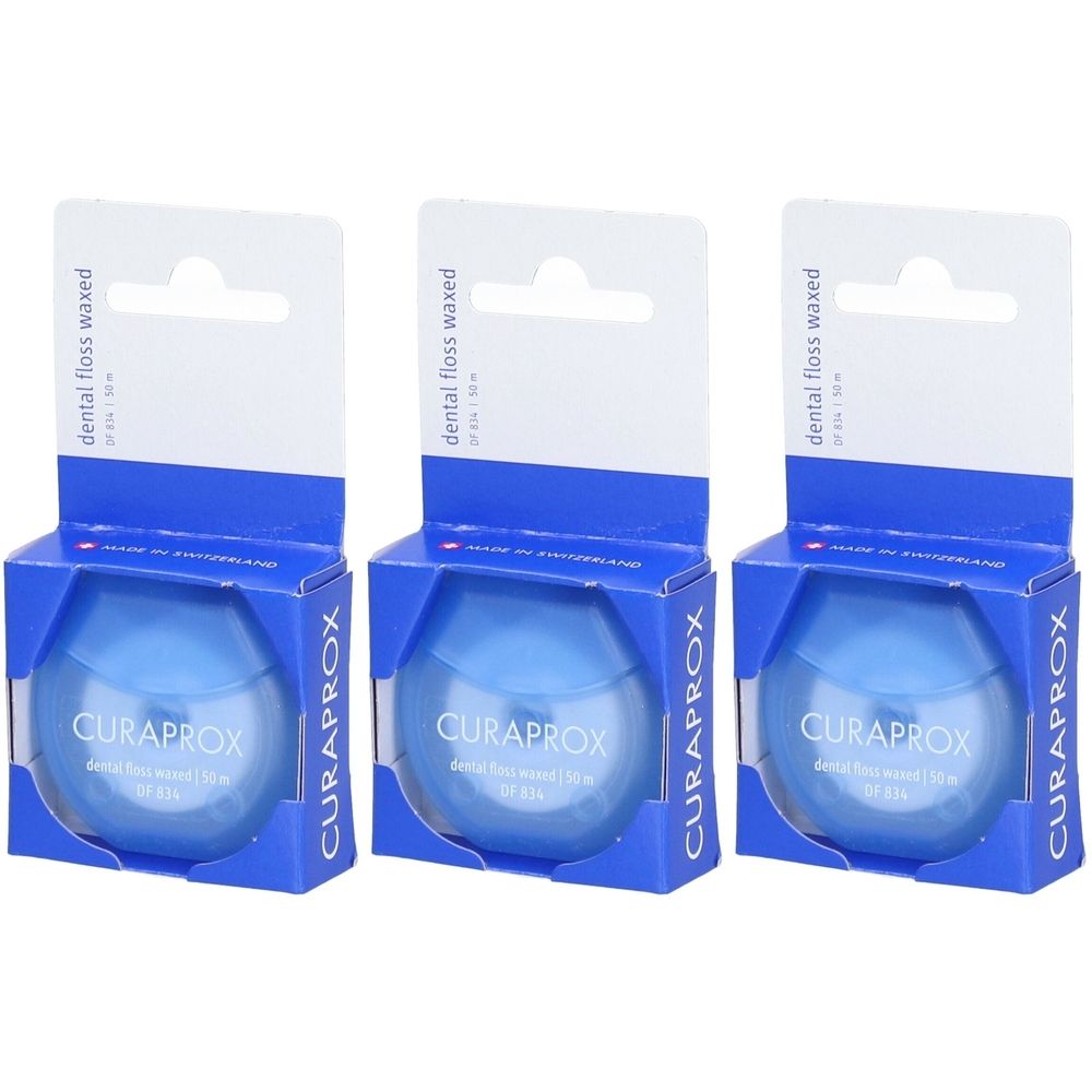 Curaprox DF 834 Zahnseide 50m gewachst Mint