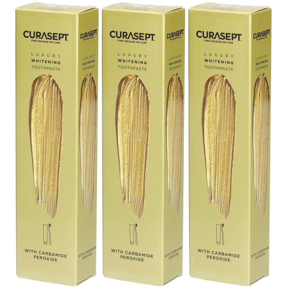Curasept Luxus Gold - Packung blanchissant