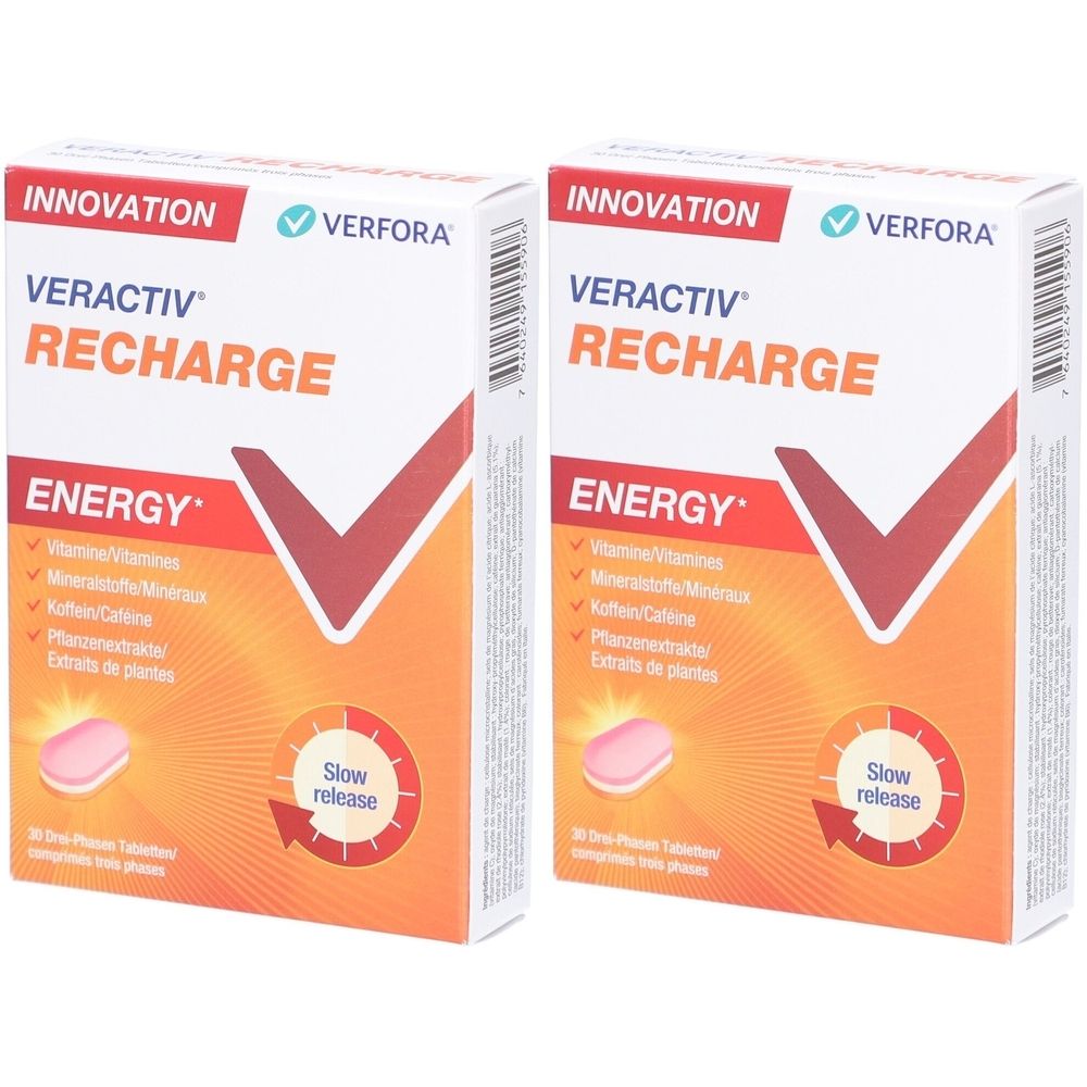 Veractiv Recharge Energy in drei Phasen