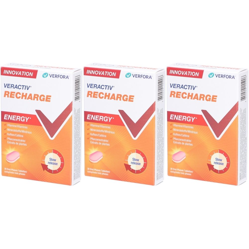 Veractiv Recharge Energy in drei Phasen