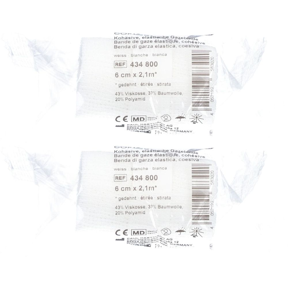 Hartmann Dermaplast® CoFix 6 cm x 2,1 m weiß