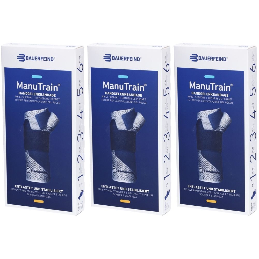 Manutrain Handgelenkorthese Größe 5 rechts Titan