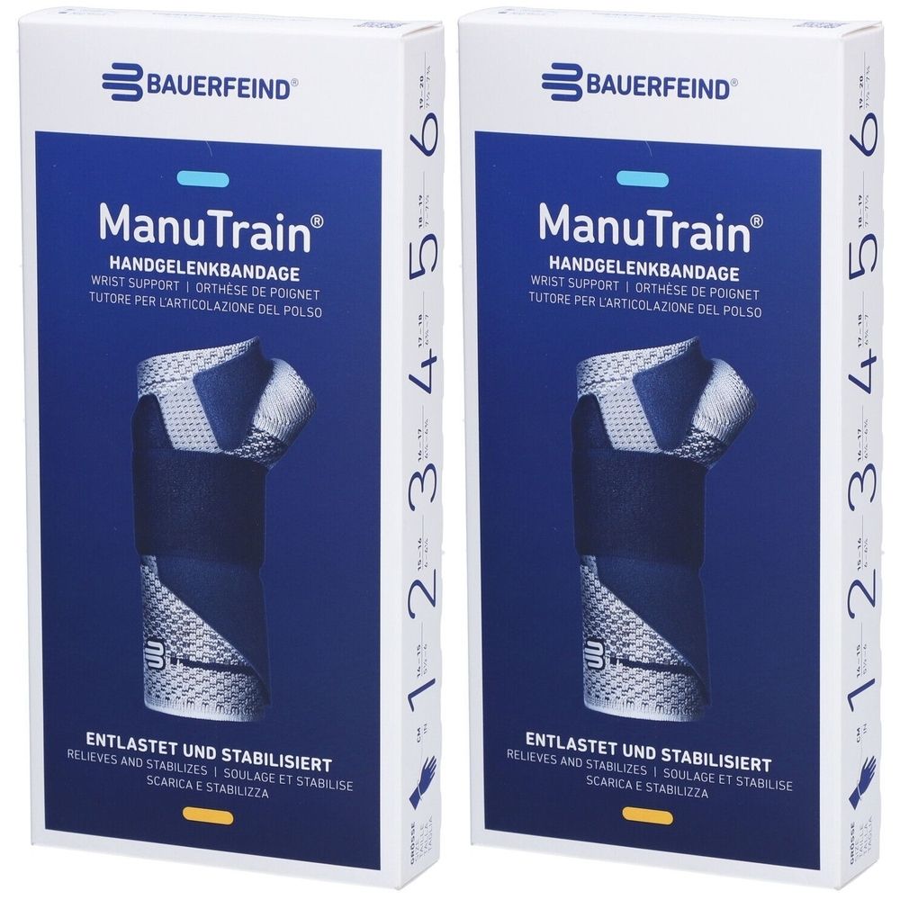 Manutrain Handgelenkorthese Größe 5 links Titan