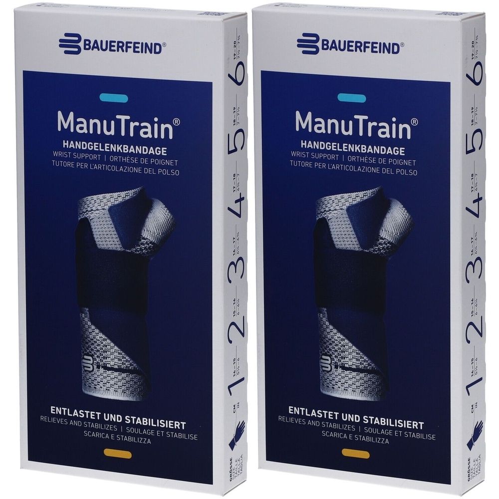 Manutrain Handgelenkorthese Größe 6 links Titan