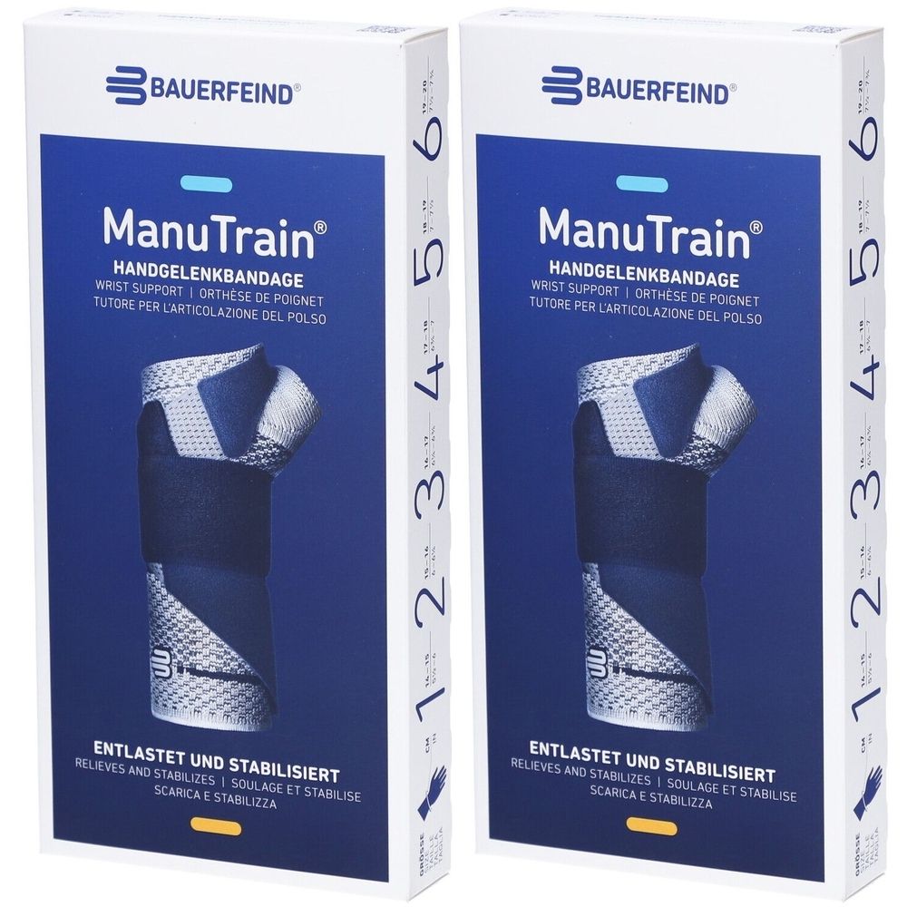 Manutrain Handgelenkorthese Größe 1 rechts Titan