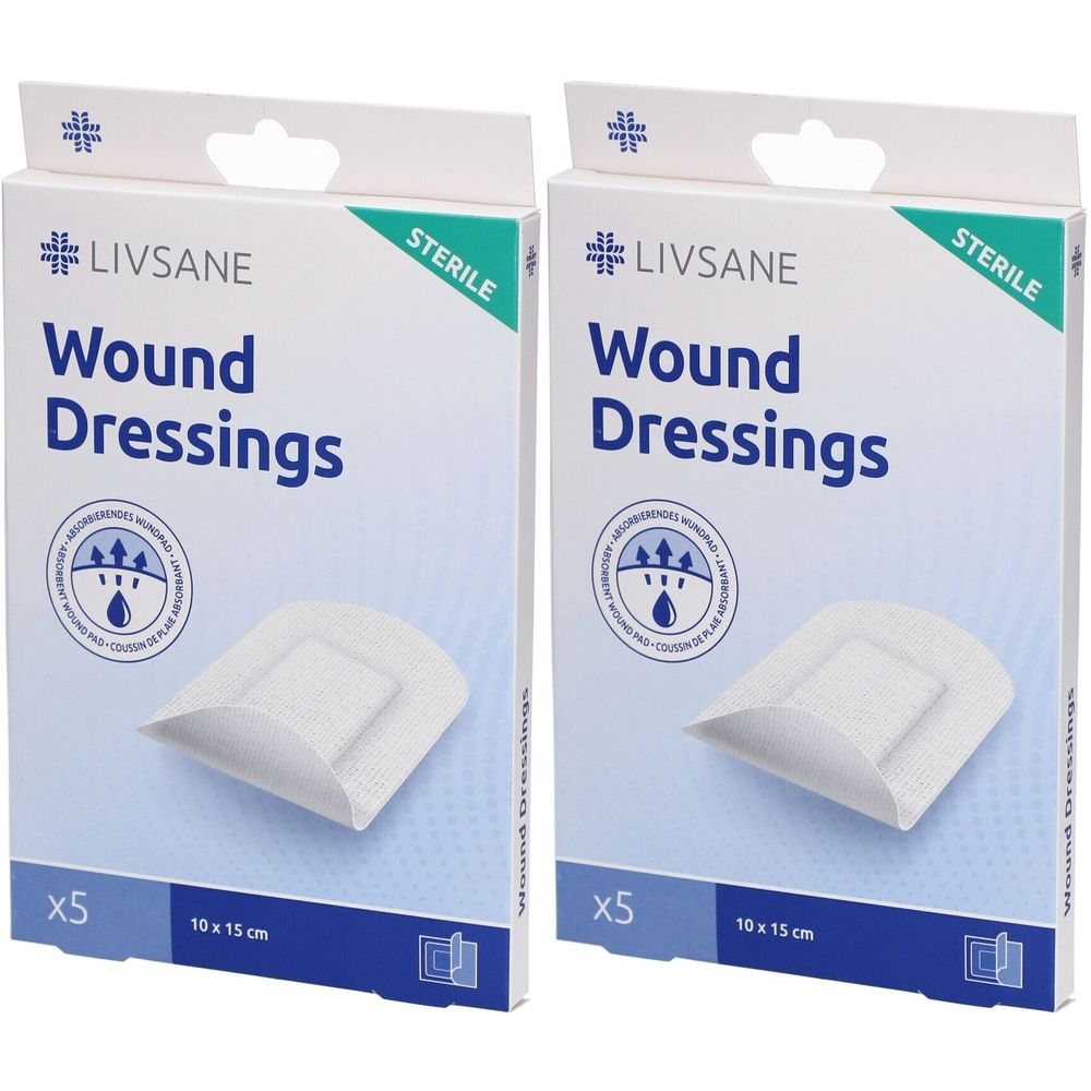 Livsane Sterile Wundpflaster 10 x 15 cm