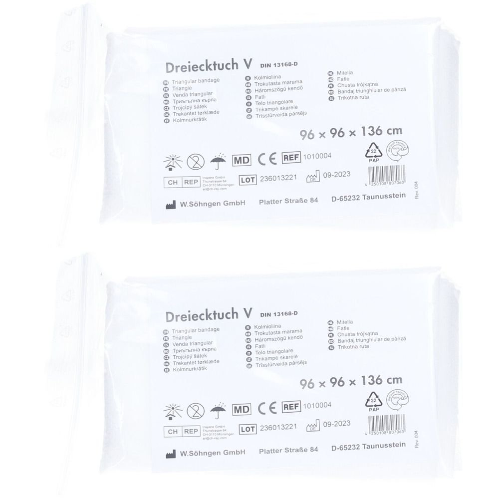 Söhngen Dreiecksbandage Steril 96x96x136 cm