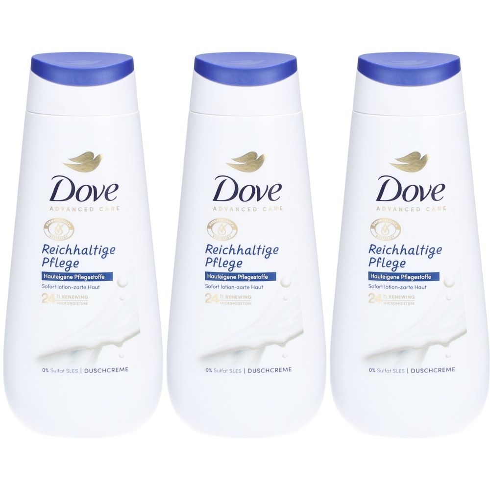 Dove Advanced Care Reichhaltige Pflege Duschcreme – Hauteigene Pflegestoffe
