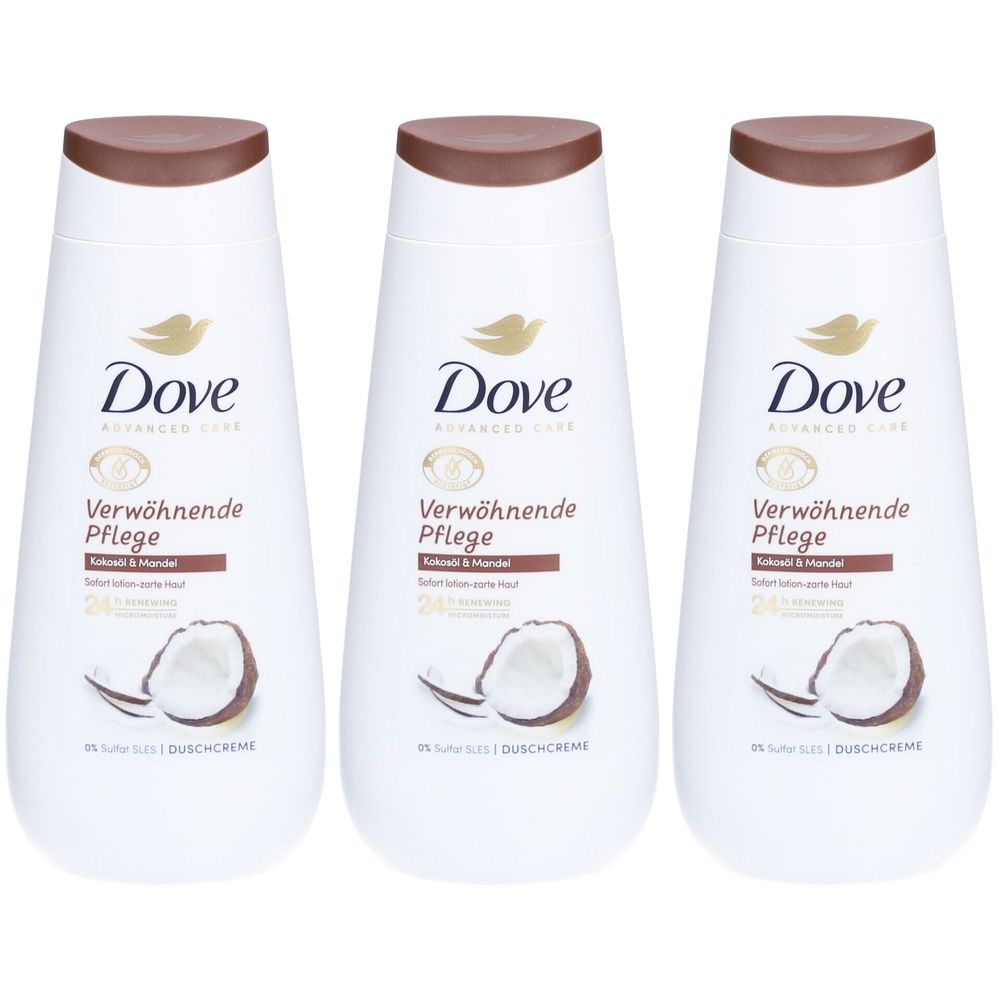 Dove Advanced Care Verwöhnende Pflege Duschcreme – Kokosöl & Mandel