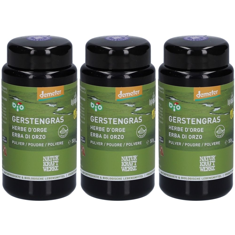 Naturkraftwerke Gerstengras Pulver