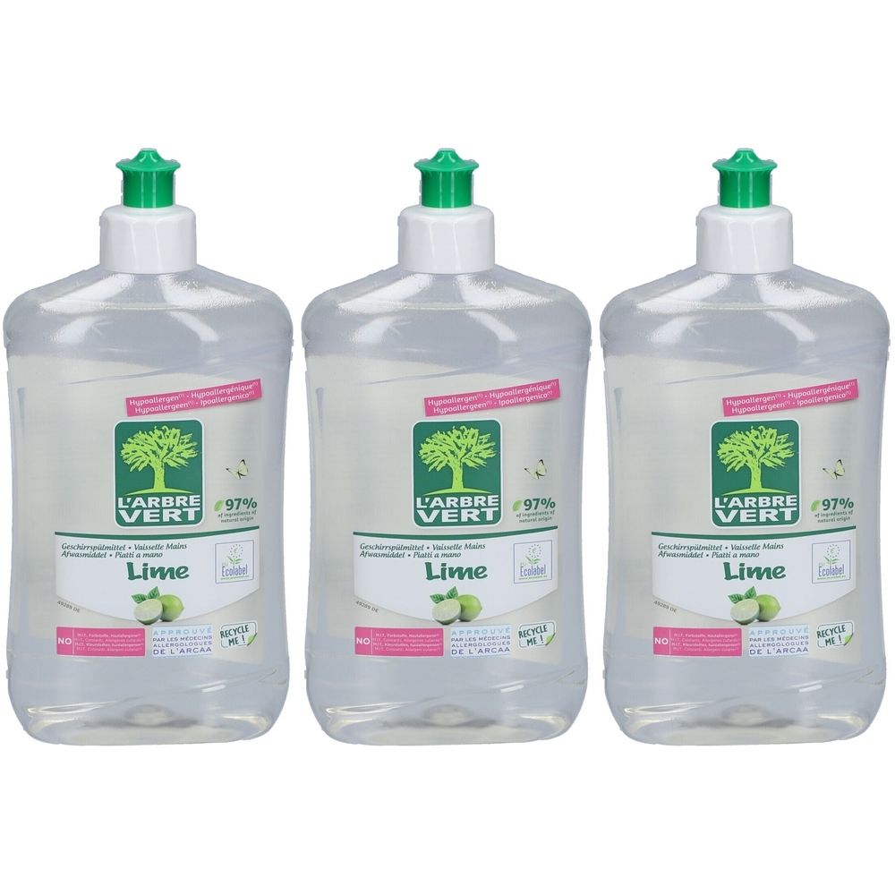 L'arbre Vert Geschirrspülmittel Limone Limette