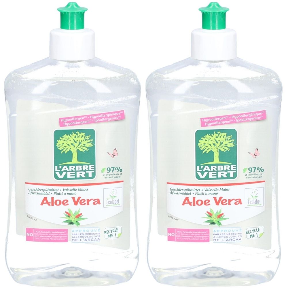 L'arbre Vert Liquide Vaisselle Aloe Vera