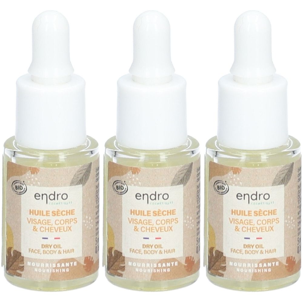 Endro Cosmétiques Trockenöl natürlich 3in1 Mini Pip Flasche