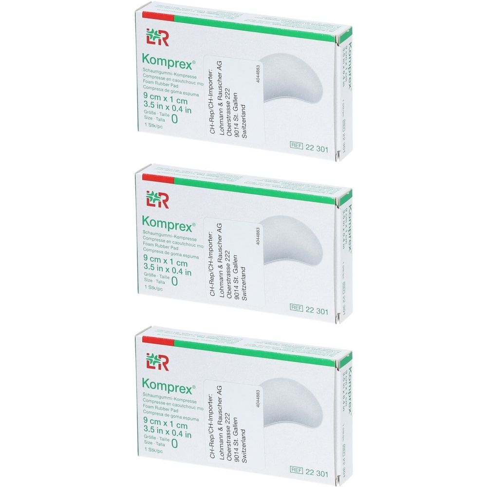 Komprex® Schaumgummikompresse Gr. 0 nierenförmig