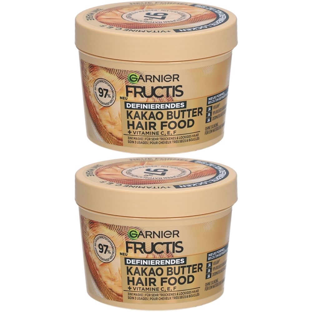 Garnier Fructis Hair Food 3-in-1-Haarmaske mit Kakaobutter