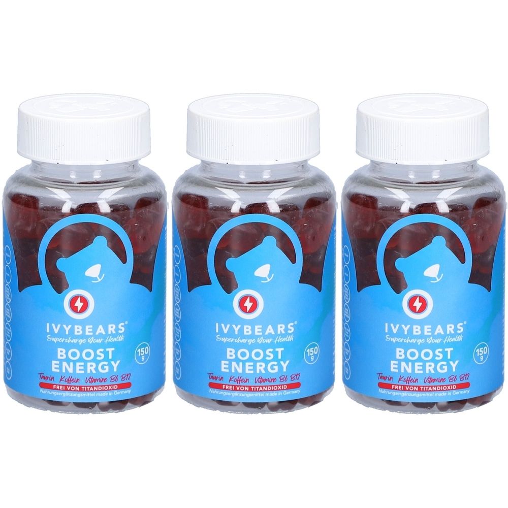 Ivybears Boost Energy - Vitamine B6, B12, Cafeine & Taurin