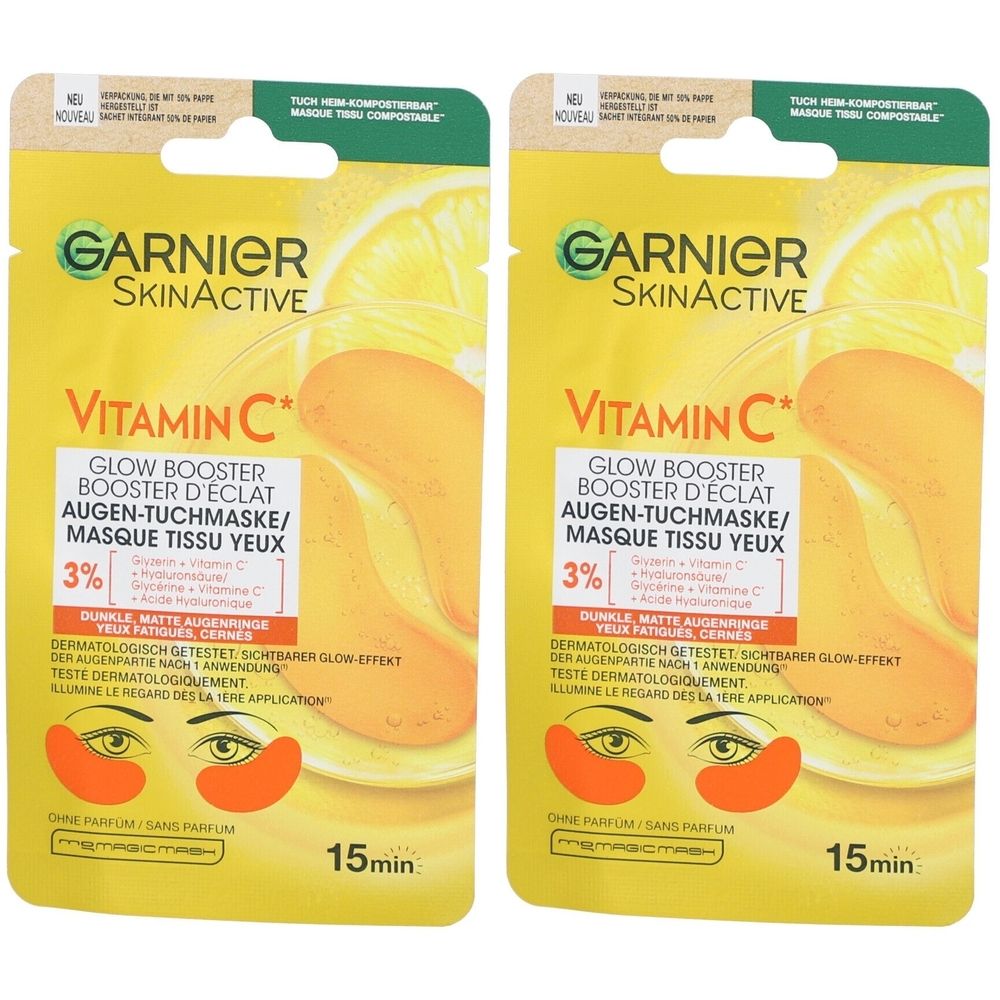 Garnier Masque Tissu Yeux Vitamine C