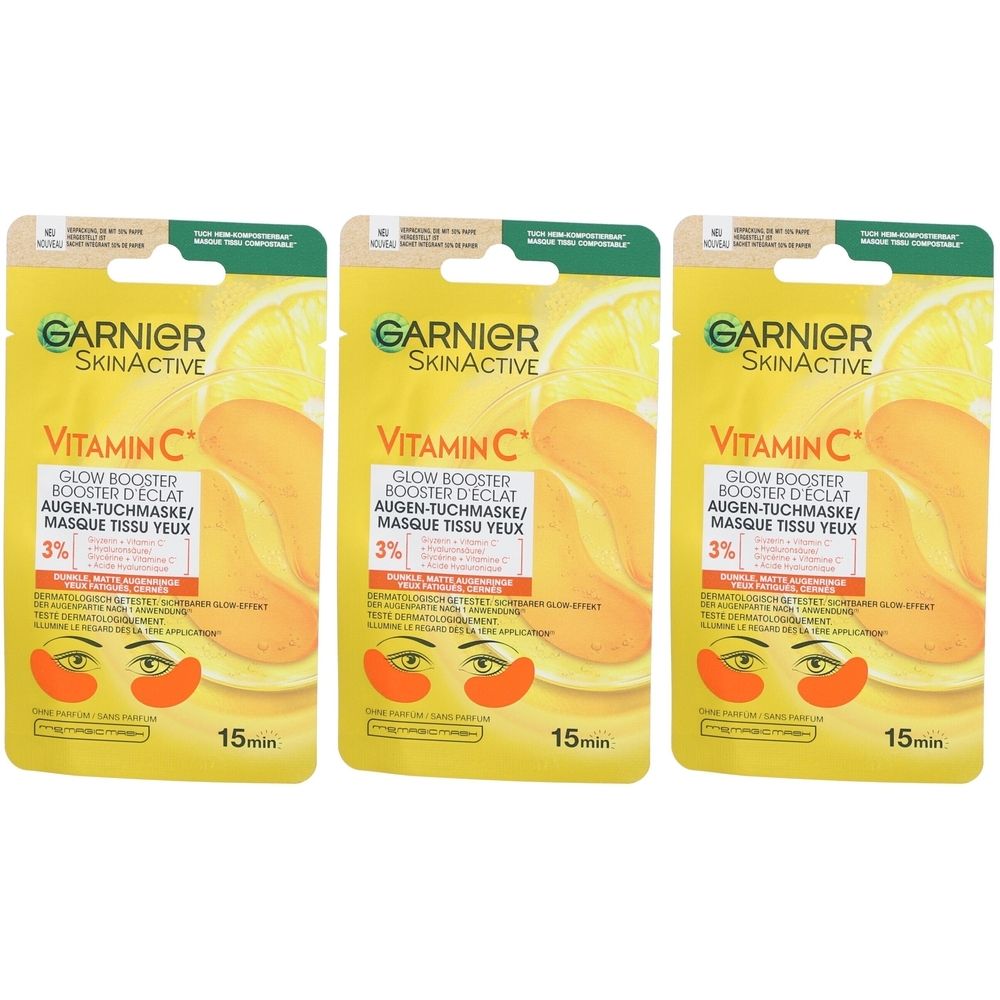 Garnier Masque Tissu Yeux Vitamine C