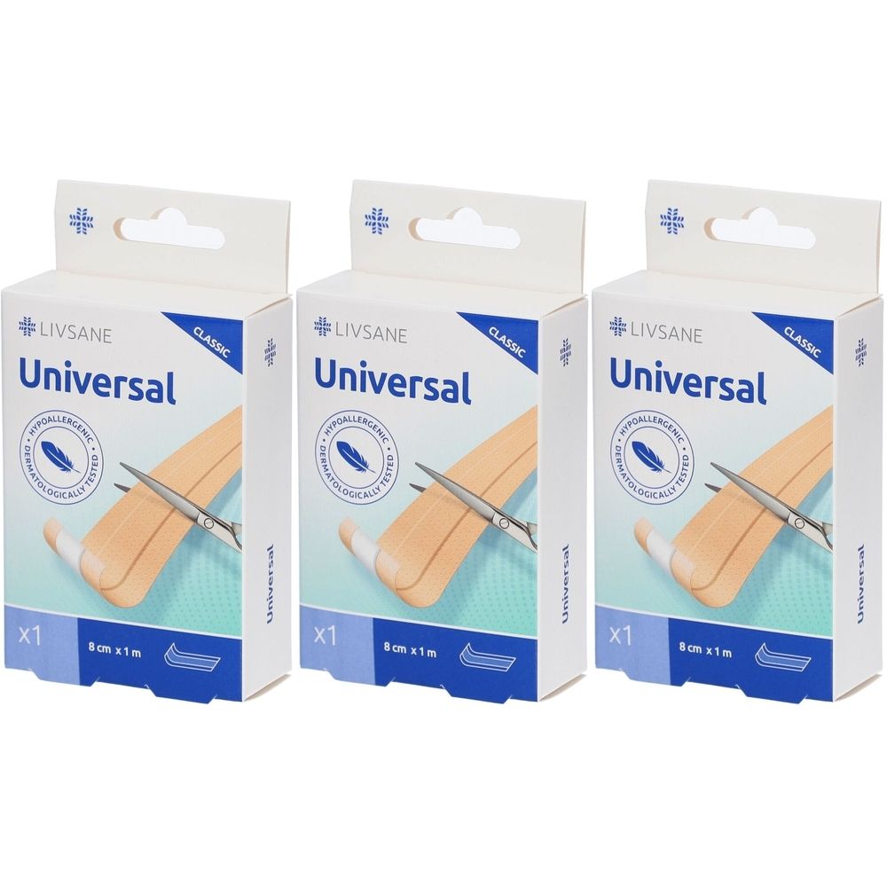 Livsane Classic Universal - Zuschneidbares Pflaster 8 cm x 1 m