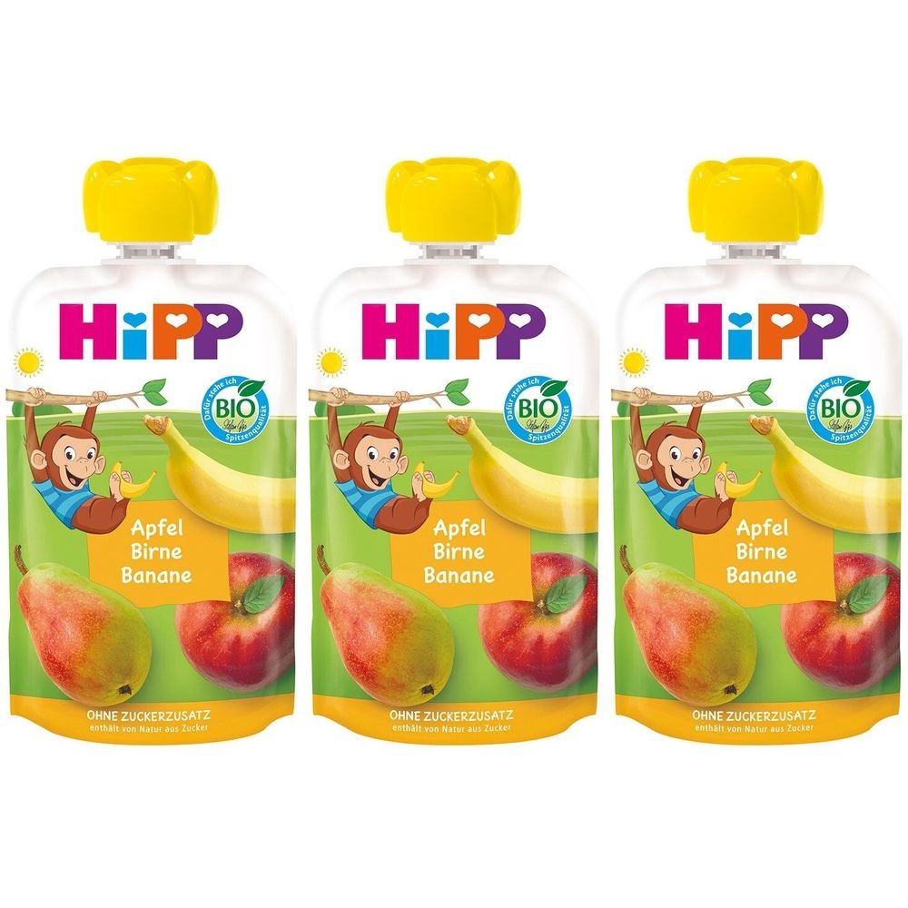Hipp Hippis Trinkflasche Apfel Birne Banane bio ab 1 Jahr
