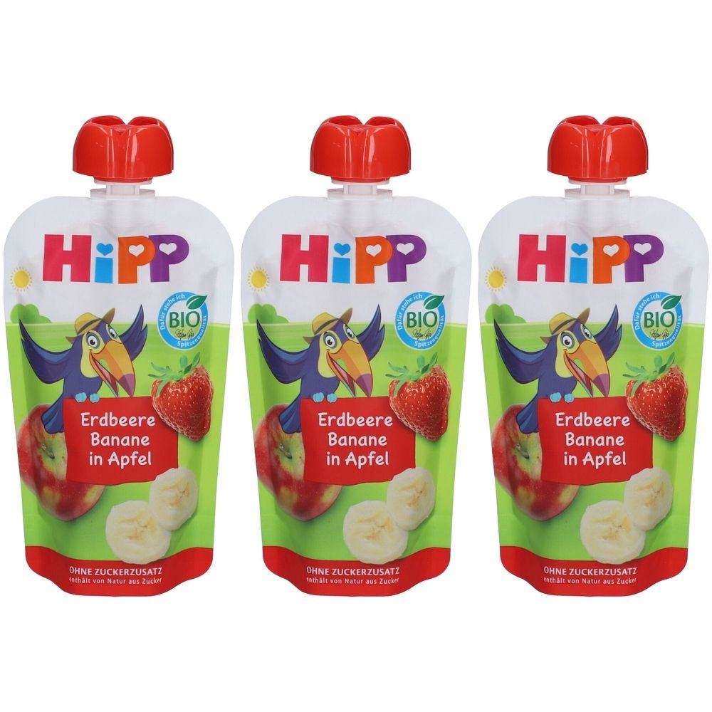 HiPP Quetschie Erdbeere, Banane in Apfel