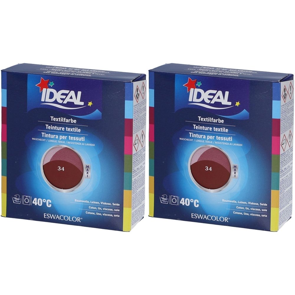 Ideal Maxi Langanhaltende Textilfarbe - 34 Bordeaux