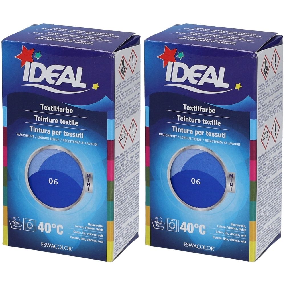 Ideal Mini Langanhaltende Textilfarbe - 06 Königsblau