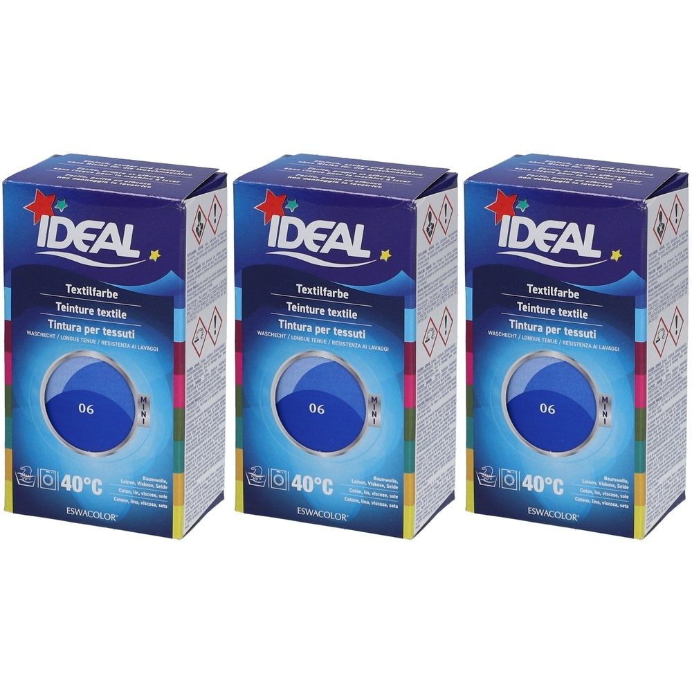 Ideal Mini Langanhaltende Textilfarbe - 06 Königsblau