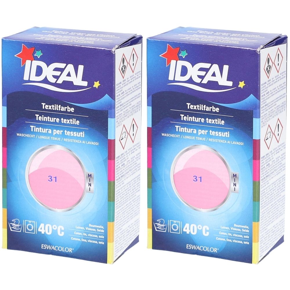Ideal Mini Langanhaltende Textilfarbe - 31 Pink
