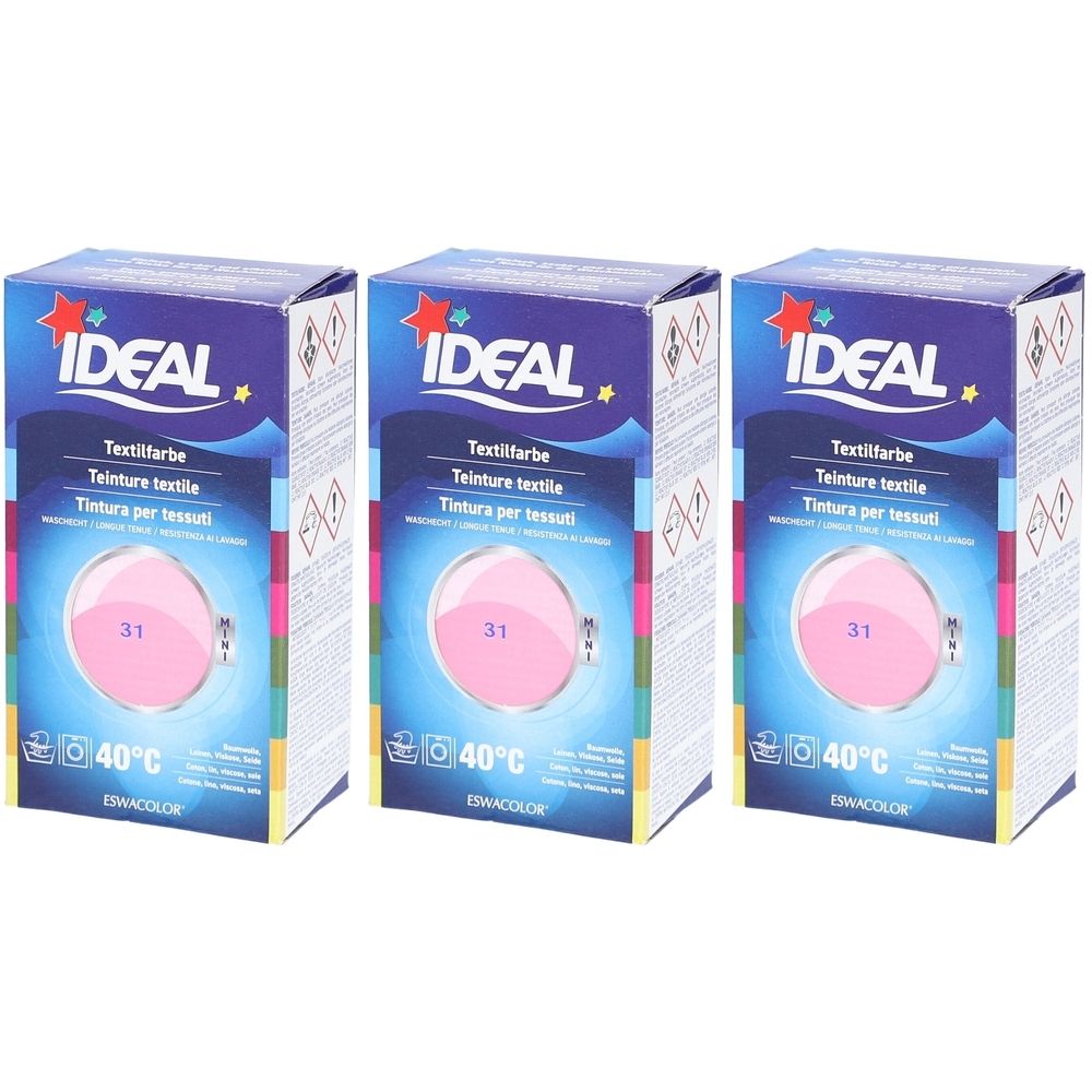 Ideal Mini Langanhaltende Textilfarbe - 31 Pink