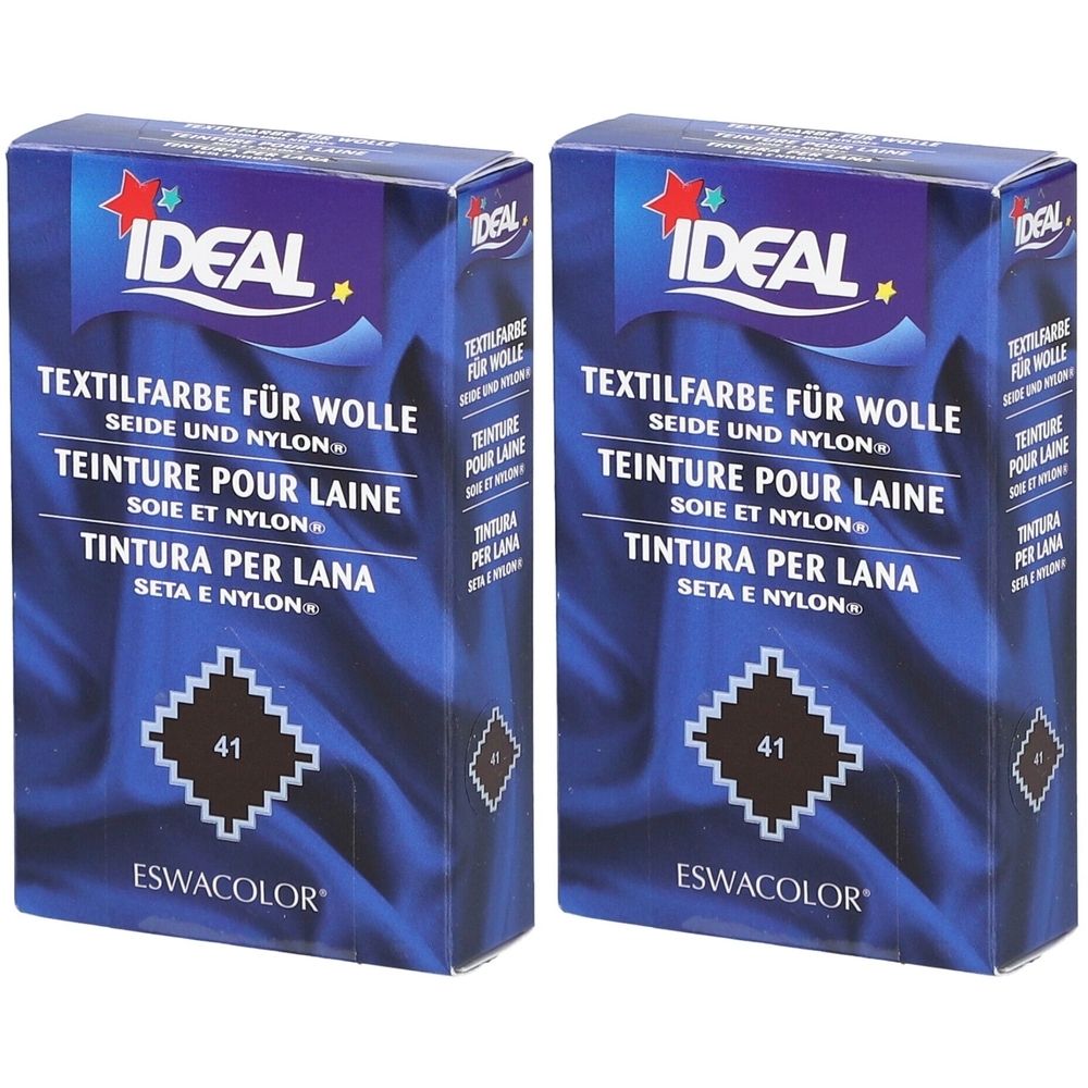 Ideal® Textilfarbe No41 für Wolle, Seide & Nylon – Hand- oder Maschinenfärbung