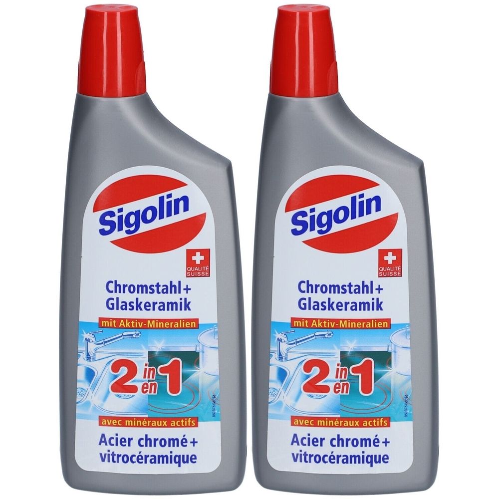 Sigolin 2in1 Chromstahl + Ceranfeld