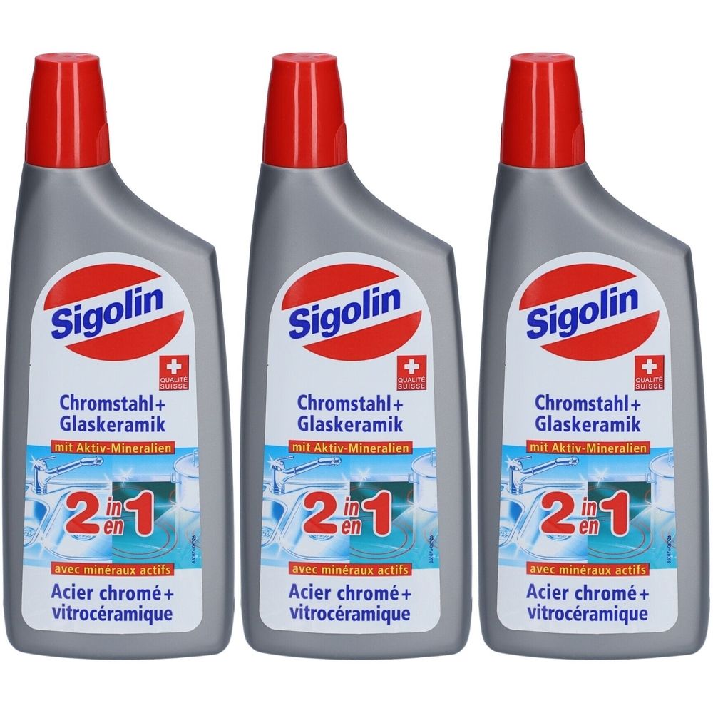Sigolin 2in1 Chromstahl + Ceranfeld