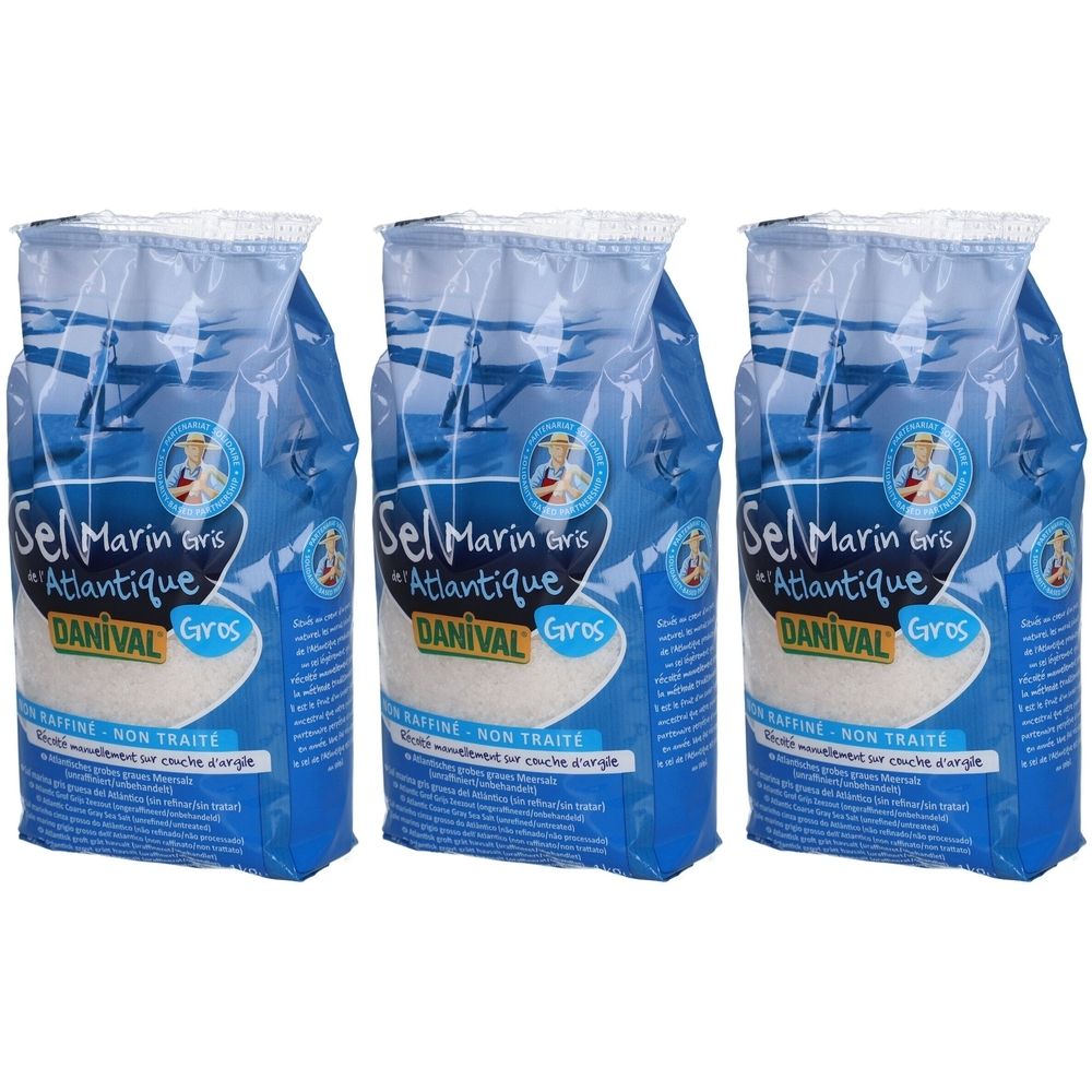 Danival Unraffiniertes Grobes Atlantik Meersalz