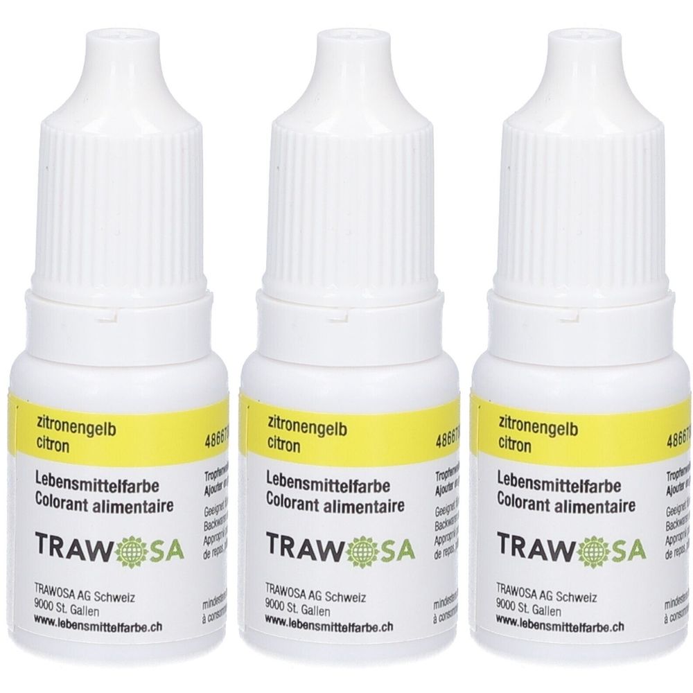Trawosa Lebensmittelfarbstoff zitronengelb
