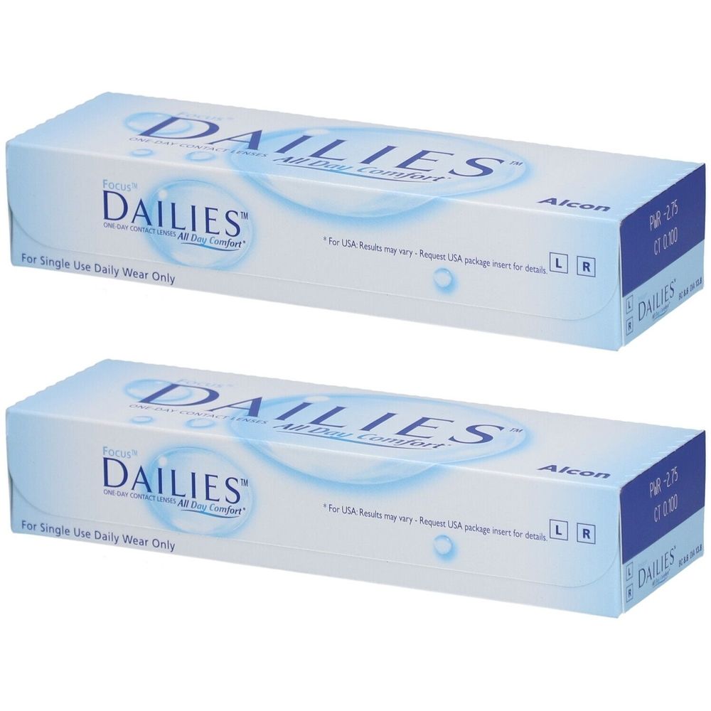 Focus® Dailies® All Day Comfort – Tageslinsen -2.75dpt