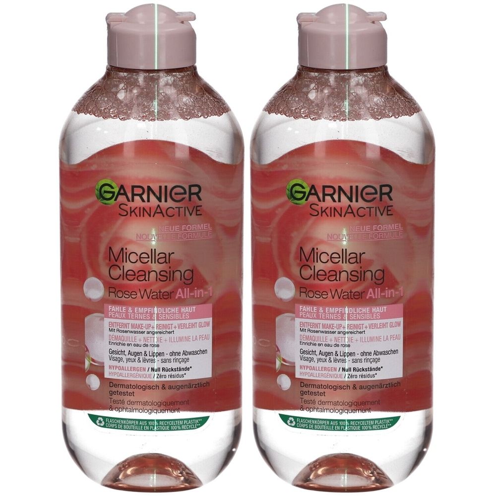 Garnier Mizellares Reinigungswasser mit Rosenwasser