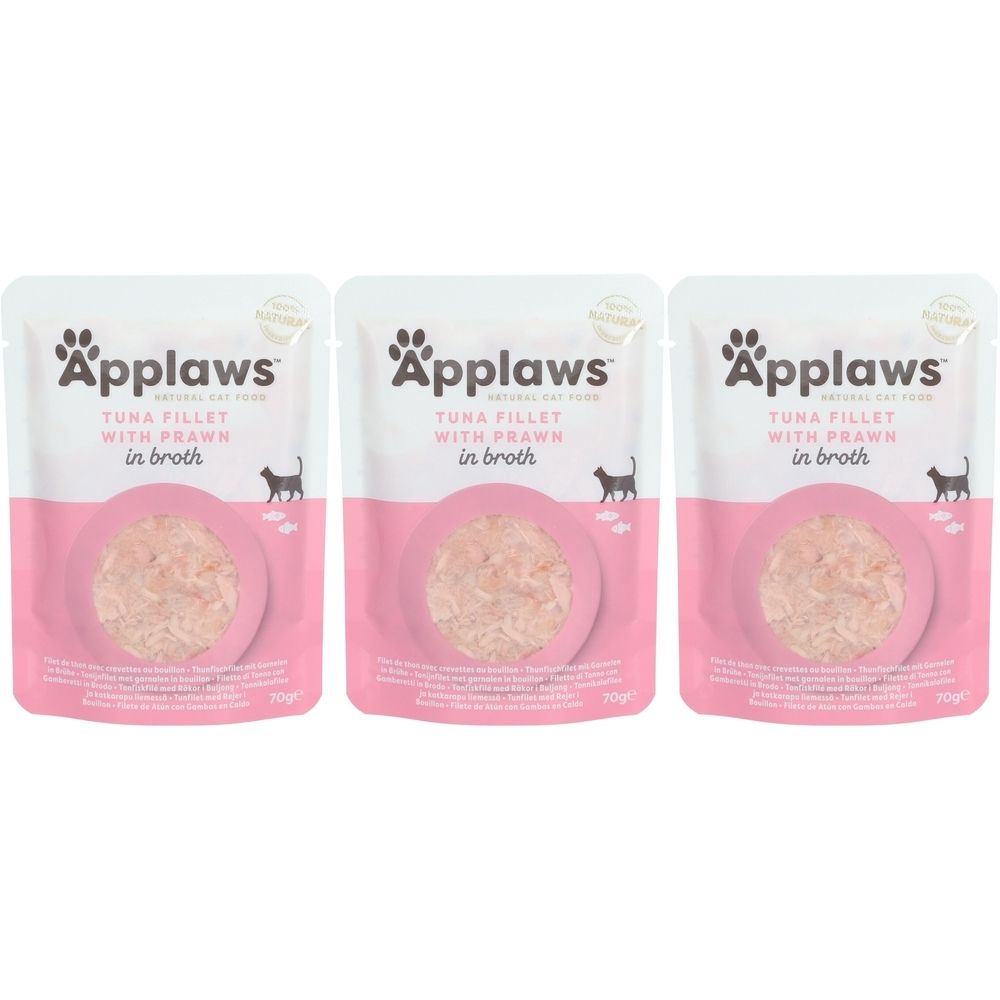 Applaws Nassfutter für Katzen mit Thunfisch und Garnelen